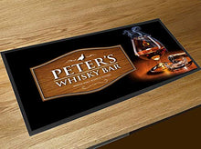 Load image into Gallery viewer, Artylicious Personalised Wood Whisky Glass bar mat Runner Counter mat
