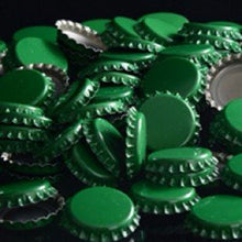 Load image into Gallery viewer, Green Oxygen Absorbing Crown Bottle Caps for Homebrewing 144 Count
