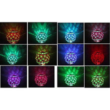 Load image into Gallery viewer, Solar Power Mosaic Glass Pink Ball Garden Light, Color Changing Multi-color Yard Pink Light
