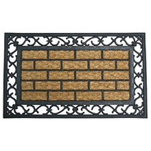 Load image into Gallery viewer, Rubber-Cal &quot;Gibraltar Outdoor Coir Decorative Doormat, 18 x 30-Inch
