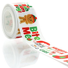 Load image into Gallery viewer, 1.5&quot; Naughty Christmas Kitty Grosgrain Ribbon 25yd
