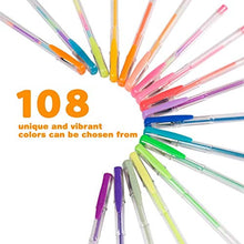 Load image into Gallery viewer, Courise 108 Unique Colors Gel Pens Gel Pen Set For Adult Coloring Books Drawing Painting Writing Doodling
