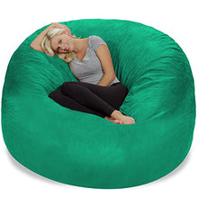 Load image into Gallery viewer, Chill Sack Bean Bag Chair: Giant 6&#39; Memory Foam Furniture Bean Bag - Big Sofa with Soft Micro Fiber Cover, Tide Pool
