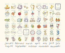 Load image into Gallery viewer, C.R. Gibson Animals &#39;Hello World&#39; Baby Calendar Baby First Year Tracker, 11&#39;&#39; W x 18&#39;&#39; H

