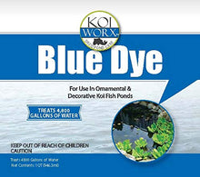 Load image into Gallery viewer, Sanco Industries KoiWorx Blue Dye - Ornamental and Decorative Pond Dye, Water Features and Fountains, Safe for Koi - 1 Quart
