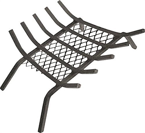 Rocky Mountain Goods Fireplace Grate with Ember Retainer - 1/2 Heavy Duty Cast Iron -Heat treated for hottest fires - Retainer for cleaner more efficient fire - Weld has (27