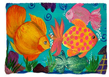 Load image into Gallery viewer, Fun Fish Tropical Beach Towel From My Art
