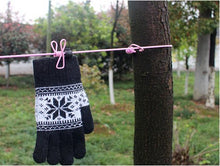Load image into Gallery viewer, Latorila Travel Clothesline for Outdoor Indoor Use Portable Home Style Windproof Elastic Adjustable with 12 Clothespins
