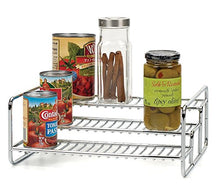Load image into Gallery viewer, Spice Rack - Chromed Steel (Chrome) (4.25&quot;h x 11&quot;w x 8.75&quot;d)
