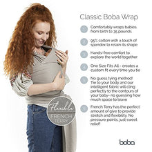 Load image into Gallery viewer, Boba Wrap Baby Carrier, Vintage Blue - Original Stretchy Infant Sling, Perfect for Newborn Babies and Children up to 35 lbs
