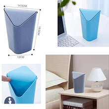 Load image into Gallery viewer, DRAGON SONIC Mini Useful Home Countertop Tabletop Trash Bin Mini Trash Container,Blue
