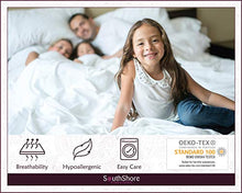 Load image into Gallery viewer, Southshore Fine Living, Inc. Vilano Springs Premium Quality Oversized 3-Piece Duvet Cover Set, King/California King, Bright White
