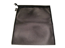 Load image into Gallery viewer, Laundry Bag Drawstring Mesh With Cord Lock, Black Made In USA.
