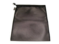 Laundry Bag Drawstring Mesh With Cord Lock, Black Made In USA.