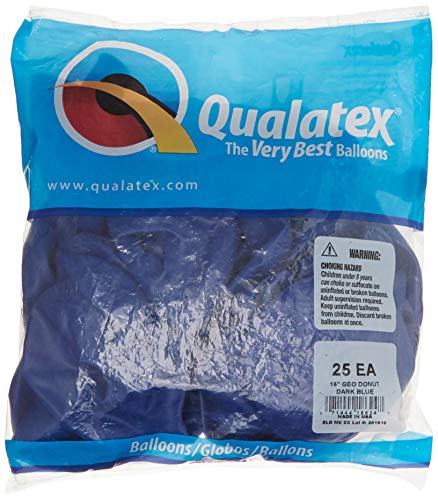 Qualatex 18624 GEO DONUT-DARK BLUE, 16 Inch