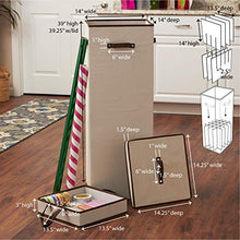 Load image into Gallery viewer, Household Essentials 575-1 Wrapping Paper Organizer Storage Box, Natural
