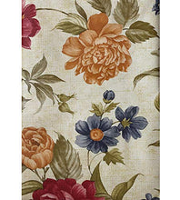 Load image into Gallery viewer, Newbridge Nicolette Multicolor Floral Pattern Indoor/Outdoor Flannel Backed Vinyl Tablecloth - Waterproof and Stain Resistant Kitchen Tablecloth- 60 x 120 Oblong/Rectangle
