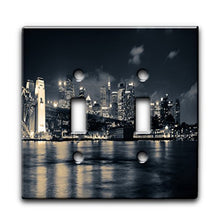 Load image into Gallery viewer, River City - Decor Double Switch Plate Cover Metal
