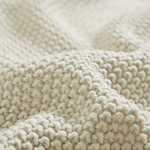 Load image into Gallery viewer, INK+IVY Bree Knit Luxury Knit Throw Ivory 50x60 Knit Premium Soft Cozy Acrylic For Bed, Couch or Sofa
