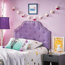 Load image into Gallery viewer, Christopher Knight Home Niamh Fabric Kid&#39;s Headboard, Twin, Light Purple
