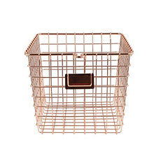 Load image into Gallery viewer, Spectrum Diversified Wire Storage Basket, Small, Copper
