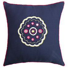 Load image into Gallery viewer, Welspun Spun Handcrafted Throw Pillow with Down Alternative Fill, 16&quot; x 16&quot;, Pink Sunrise
