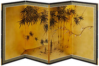 Oriental Furniture Gold Leaf Bamboo 36