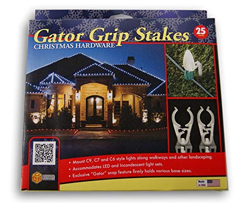 Commercial Christmas Hardware 0219160002 Gator Grip Light Stakes