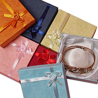Colored Jewelry Boxes for Bracelets | Quantity: 12 | Width: 3 1/2