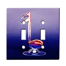 Load image into Gallery viewer, Music Note Reflection - AC Outlet Decor Wall Plate Cover Metal
