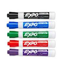 Load image into Gallery viewer, Expo Low Odor Dry Erase Marker, Chisel Tip Markers, Whiteboard Markers, Assorted, 36 Count
