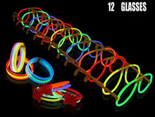 Load image into Gallery viewer, JOYIN Glow Sticks Bulk 200 8&quot; Glowsticks (Total 456 PCs 7 Colors); Bracelets Glow Necklaces Glow-in-The-Dark Light-up July 4th Christmas Halloween Party Supplies Pack, New Year Eve Party 2020

