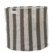 Load image into Gallery viewer, PEHR Stpb 02 Selby Taupe Stripe Bin, 13&quot; X 12&quot;
