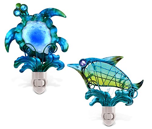 Puzzled Night Light Sea Turtle and Dolphin