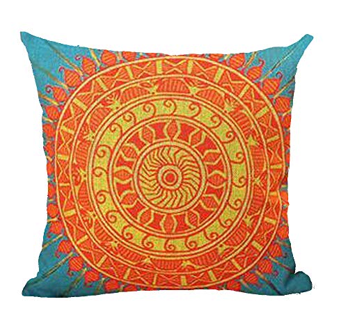 Bohemian Watercolor Painting Sunflowers Throw Pillow Case Cushion Cover Decorative Cotton Blend Linen Pillowcase for Sofa 18