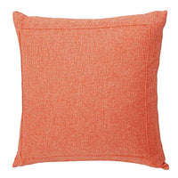 Jepeak Burlap Linen Throw Pillow Cover Cushion Case, Farmhouse Modern Decorative Solid Square Thickened Pillow Case for Sofa Couch (24 x 24 inches, Orange)