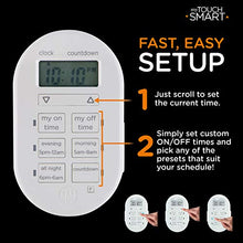 Load image into Gallery viewer, myTouchSmart Indoor Digital Timer, 1-Outlet Polarized (2-Prong) Plug-In, 26892

