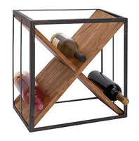 Deco 79 Contemporary Wood Square Wine Rack, 15