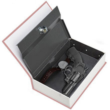 Load image into Gallery viewer, EIOUMAX 9.6 x 6.2 x 2.2 inches Beatiful Rose Inches Book Safe with Key Lock, Metal,safe for money
