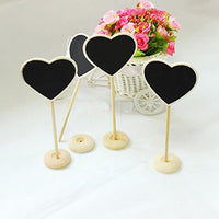 Saitec New hot New 12X DIY Mini Chalkboard Blackboards Signs On Stick Stand Place Holder Wedding Table Decoration Numbers Party Supplies