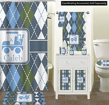 Load image into Gallery viewer, YouCustomizeIt Blue Argyle Spa/Bath Wrap (Personalized)

