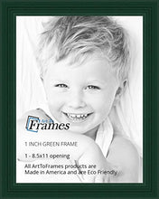 Load image into Gallery viewer, ArtToFrames 8.5x11 inch Green Stain on Red Leaf Maple Wood Picture Frame, WOM0066-60823-YGRN-8.5x11
