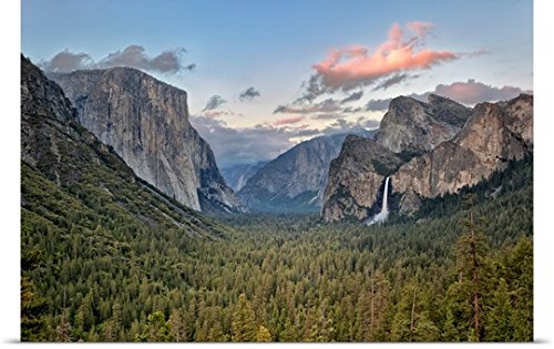 GREATBIGCANVAS Entitled Clouds Over a Valley, Yosemite Valley, Yosemite National Park, California Poster Print, 60