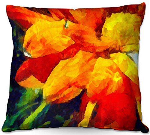 Outdoor Patio Couch Quantity 1 Throw Pillows from DiaNoche Designs by Angelina Vick - Dancing Daisy 4