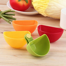 Load image into Gallery viewer, 4Pcs Dip Clips Kitchen Bowl kit Tool Small Dishes Spice Clip For Tomato Sauce Salt Vinegar Sugar Flavor Spices
