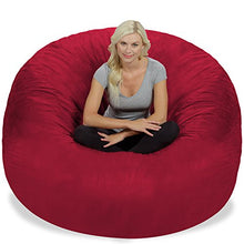 Load image into Gallery viewer, Chill Sack Bean Bag Chair: Giant 6&#39; Memory Foam Furniture Bean Bag - Big Sofa with Soft Micro Fiber Cover, Cinnabar

