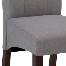 Load image into Gallery viewer, Simpli Home Cosmopolitan Contemporary Deluxe Tufted Parson Chair (Set Of 2) In Dove Grey Linen Look
