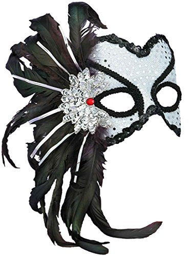 Forum Novelty Karneval Style Female Mask-Silver