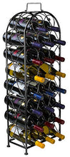 Load image into Gallery viewer, Sorbus Wine Rack Stand Bordeaux Chateau Style - Holds 23 Bottles of Your Favorite Wine - Elegant Looking French Style Wine Rack to Compliment Any Space - No Assembly Required (Black)
