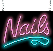 Load image into Gallery viewer, Nails Neon Sign
